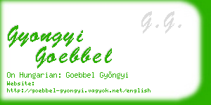 gyongyi goebbel business card